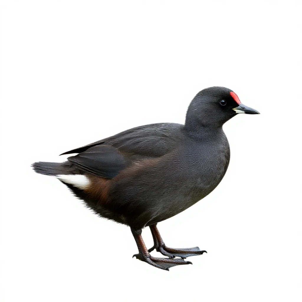 Water ouzel isolated on a white background