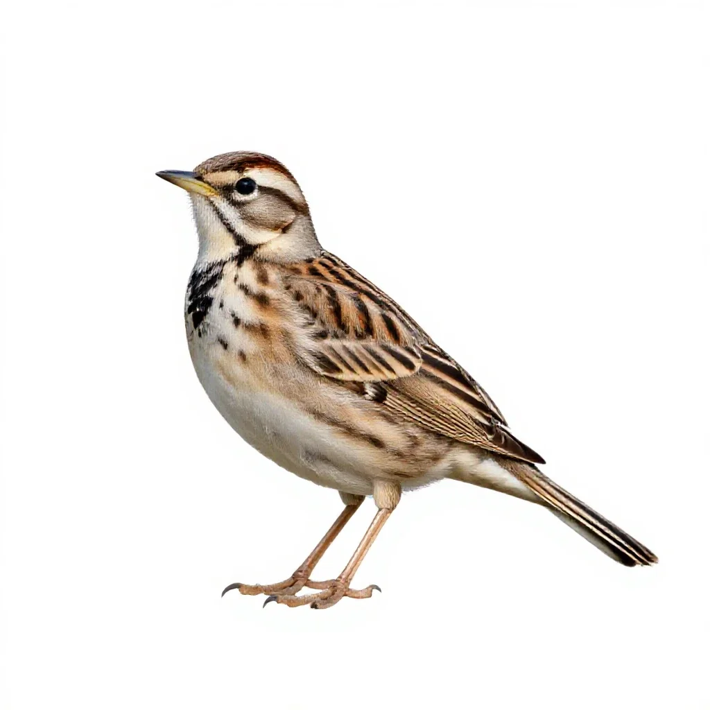Western meadowlark isolated on a white background