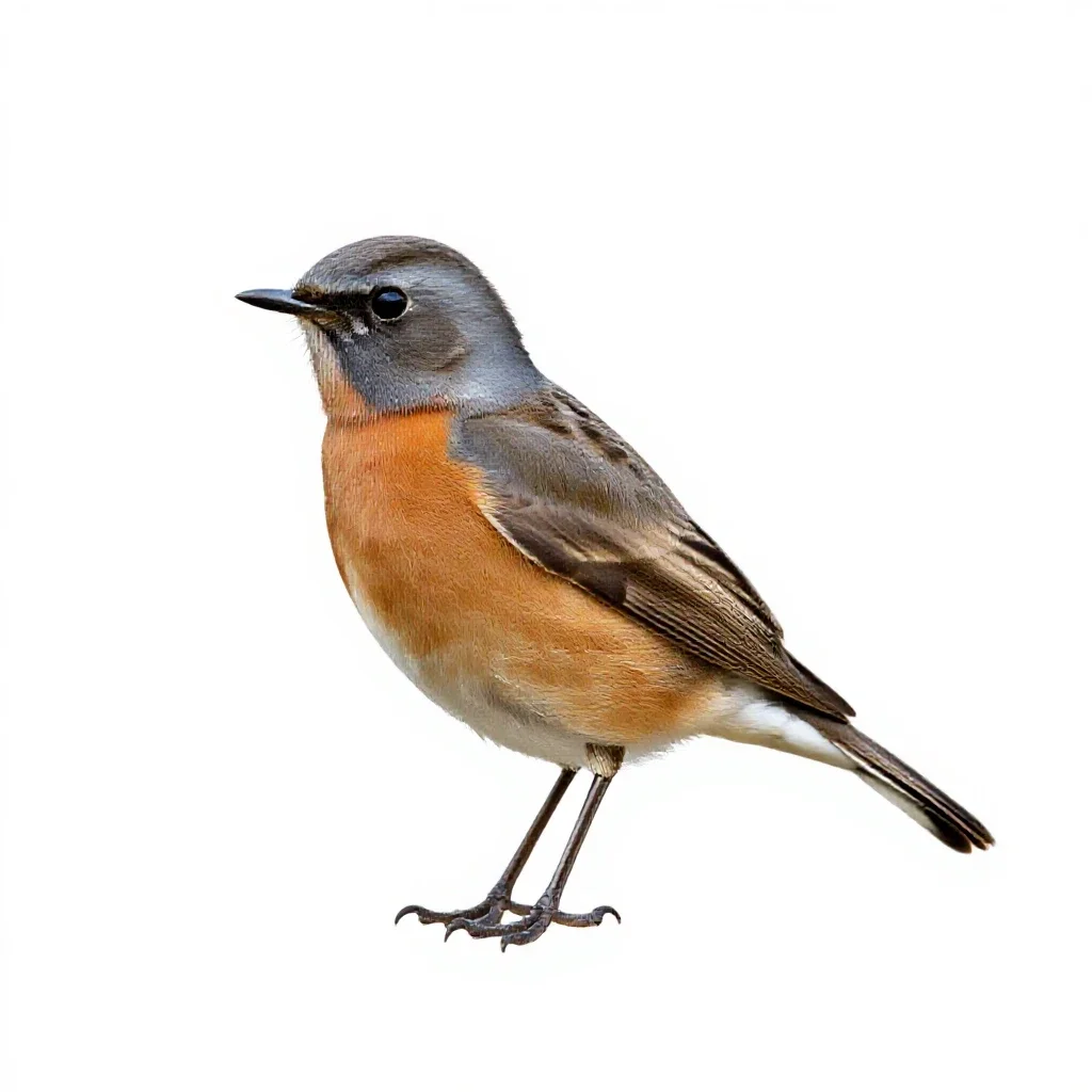 Wheatear isolated on a white background
