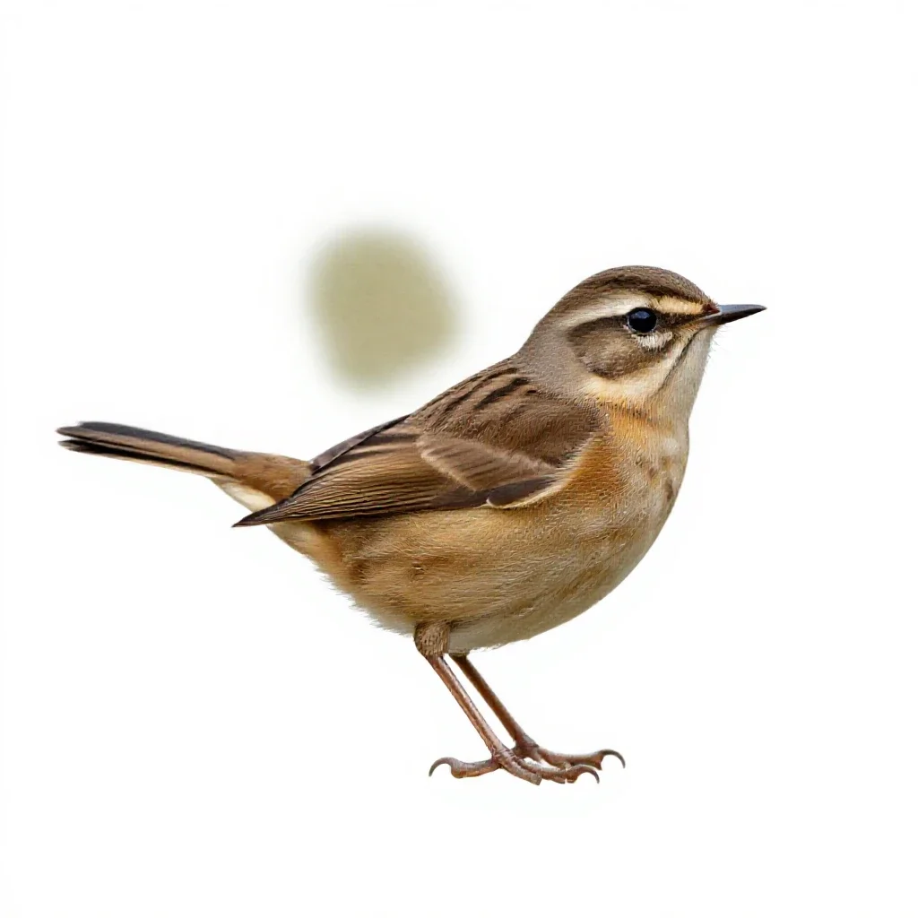 Whinchat isolated on a white background