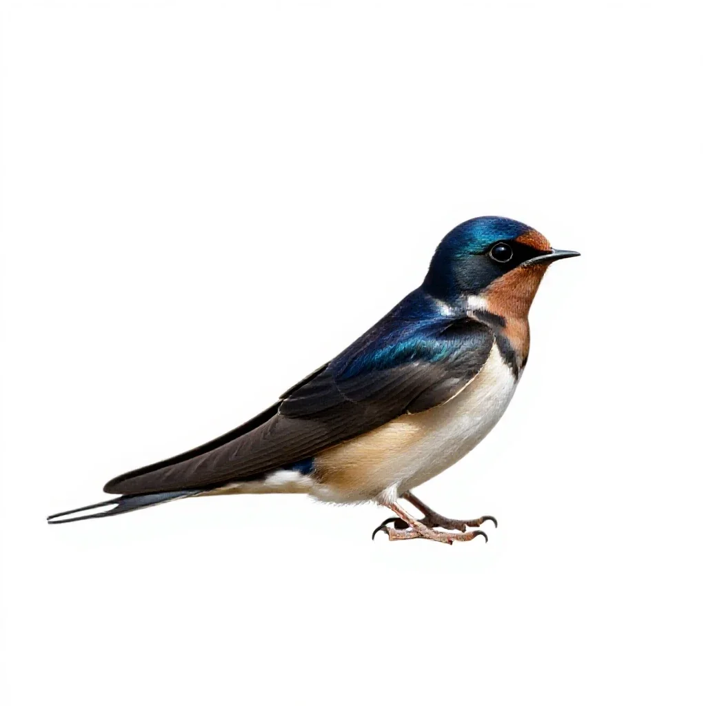 Wood swallow isolated on a white background