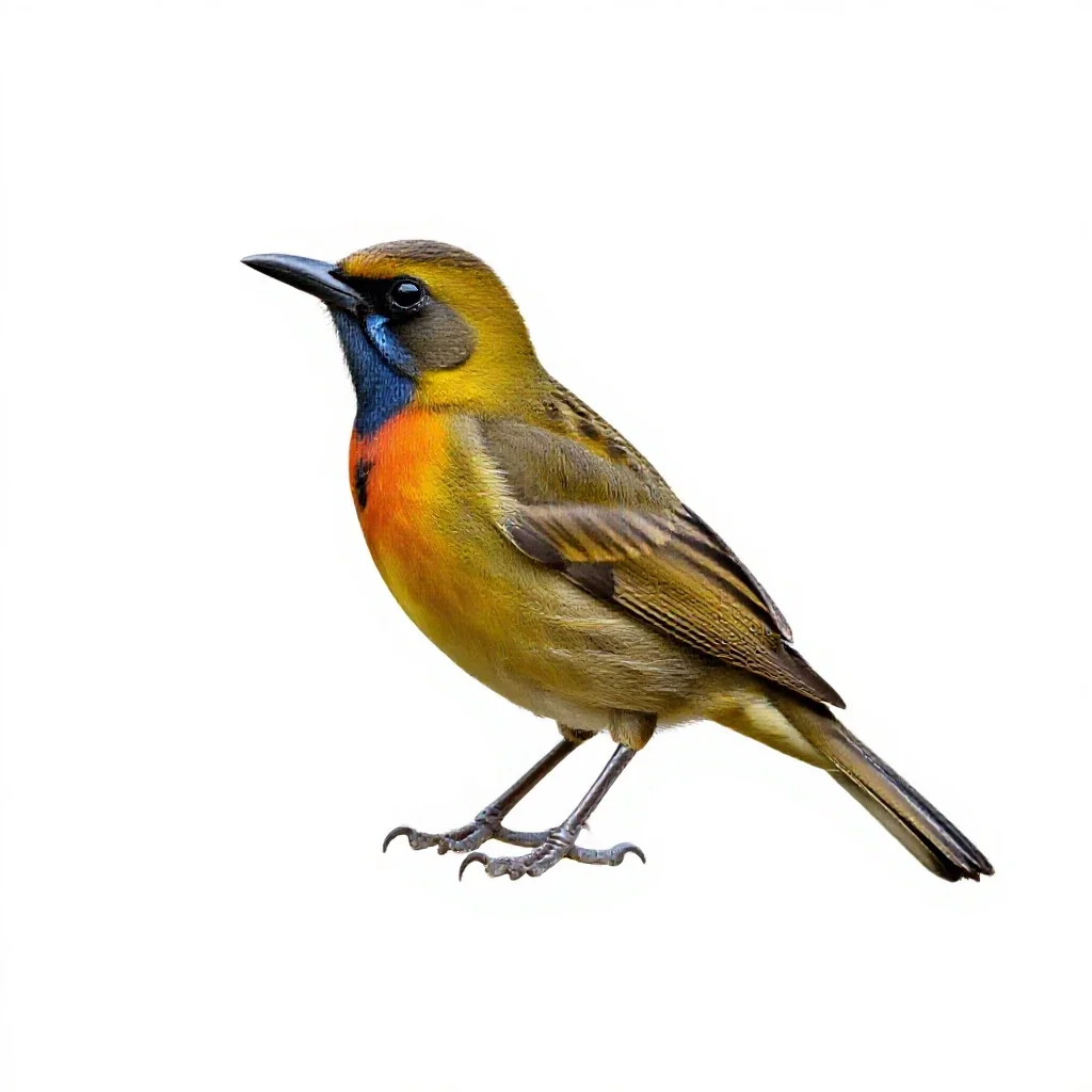 Antbird isolated on a white background