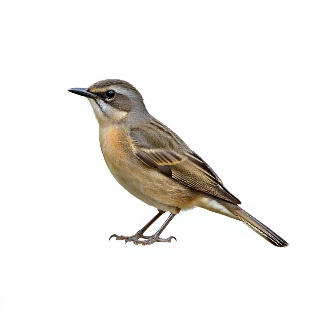 Apodiform bird isolated on a white background