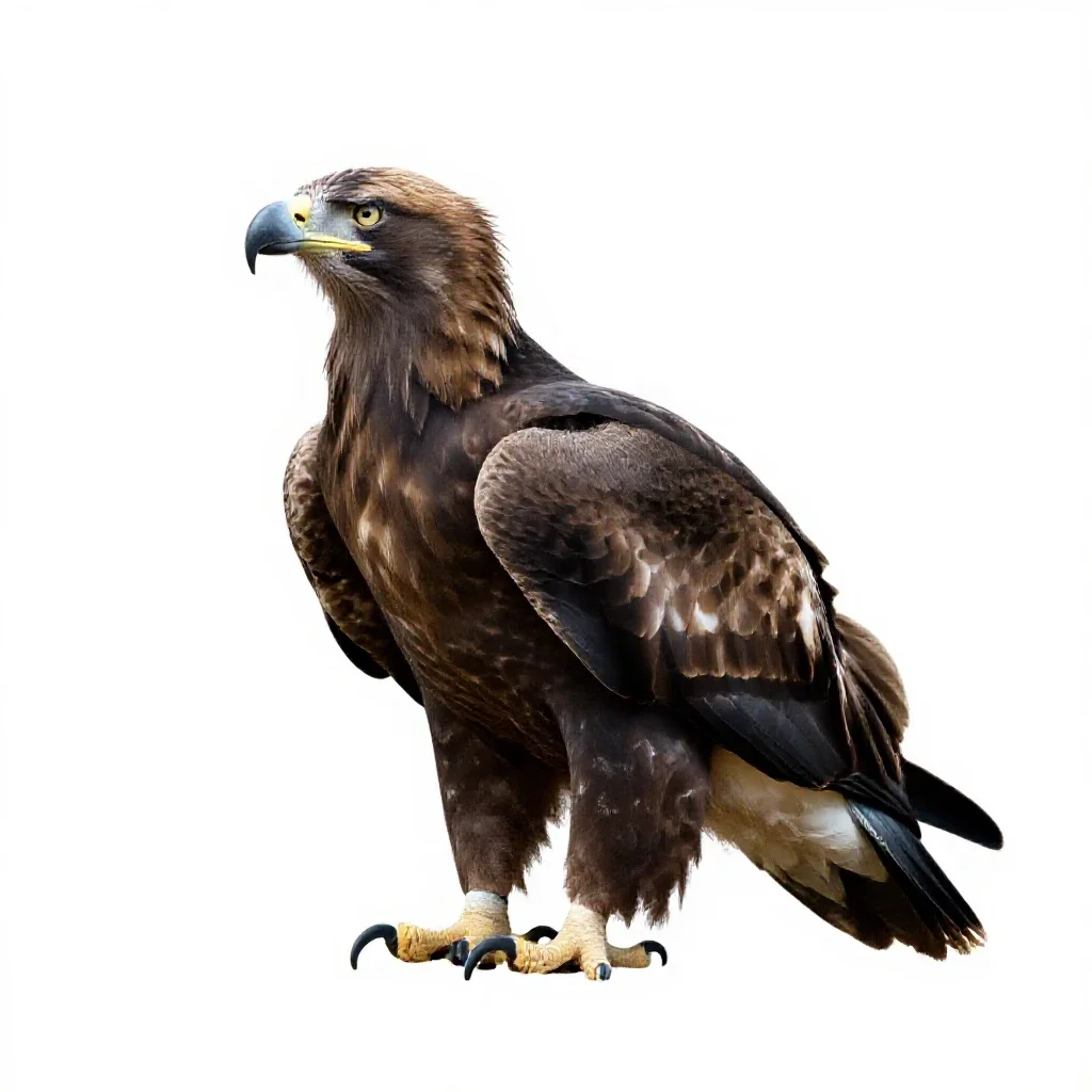 Eaglet isolated on a white background