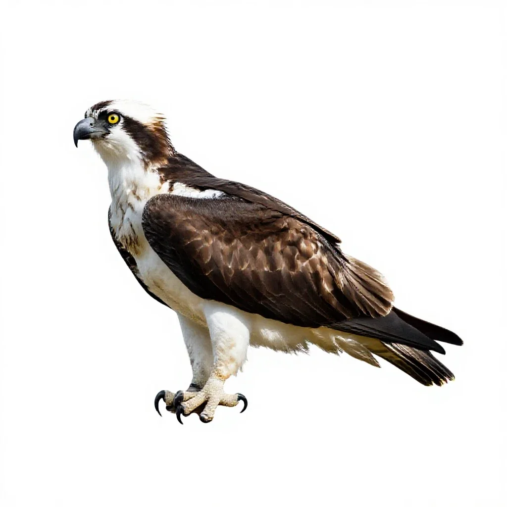 Osprey isolated on a white background