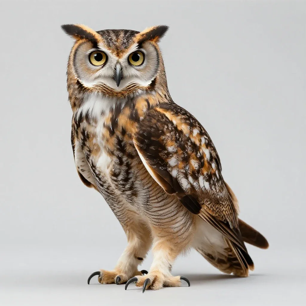 Owl isolated on a white background