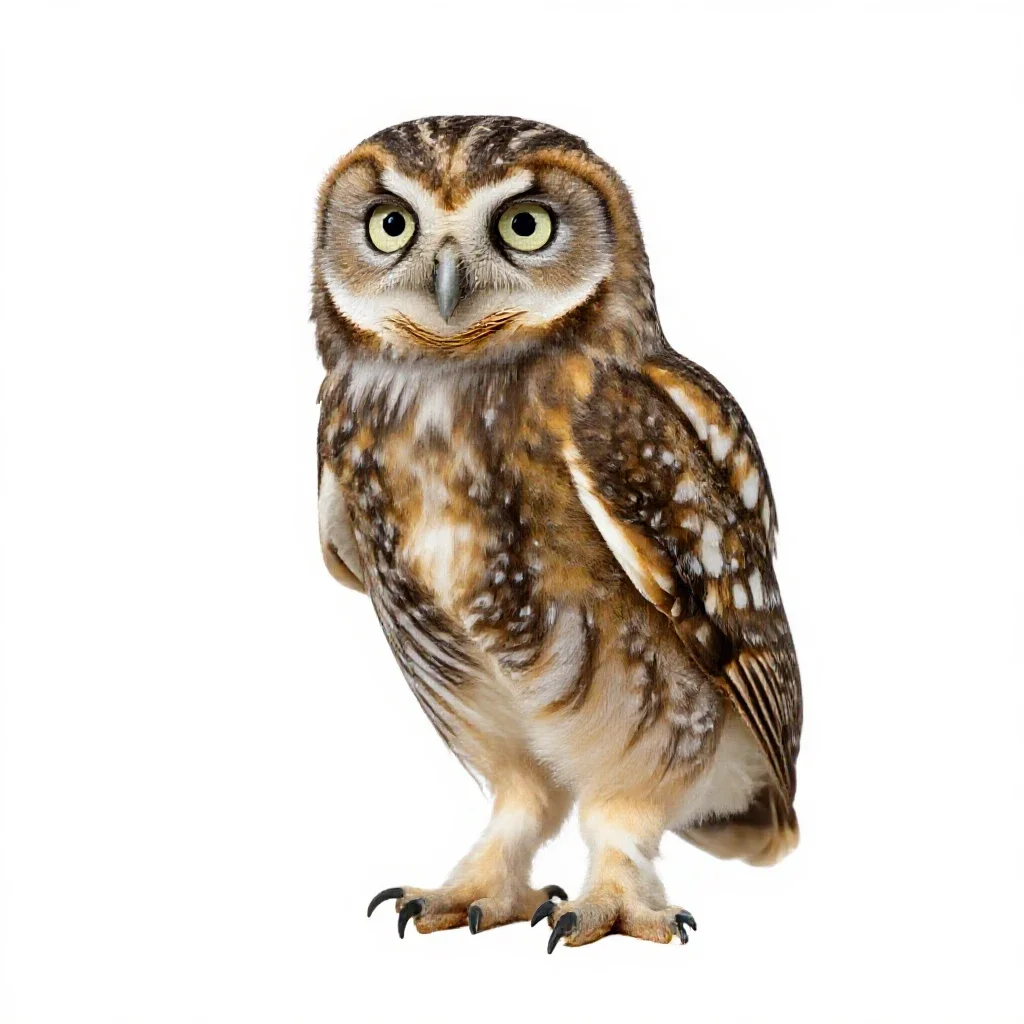 Owlet isolated on a white background