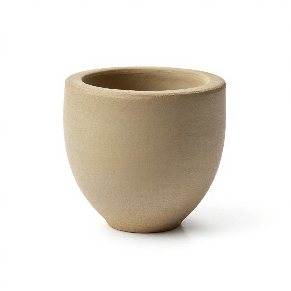 Powder horn isolated on a white background