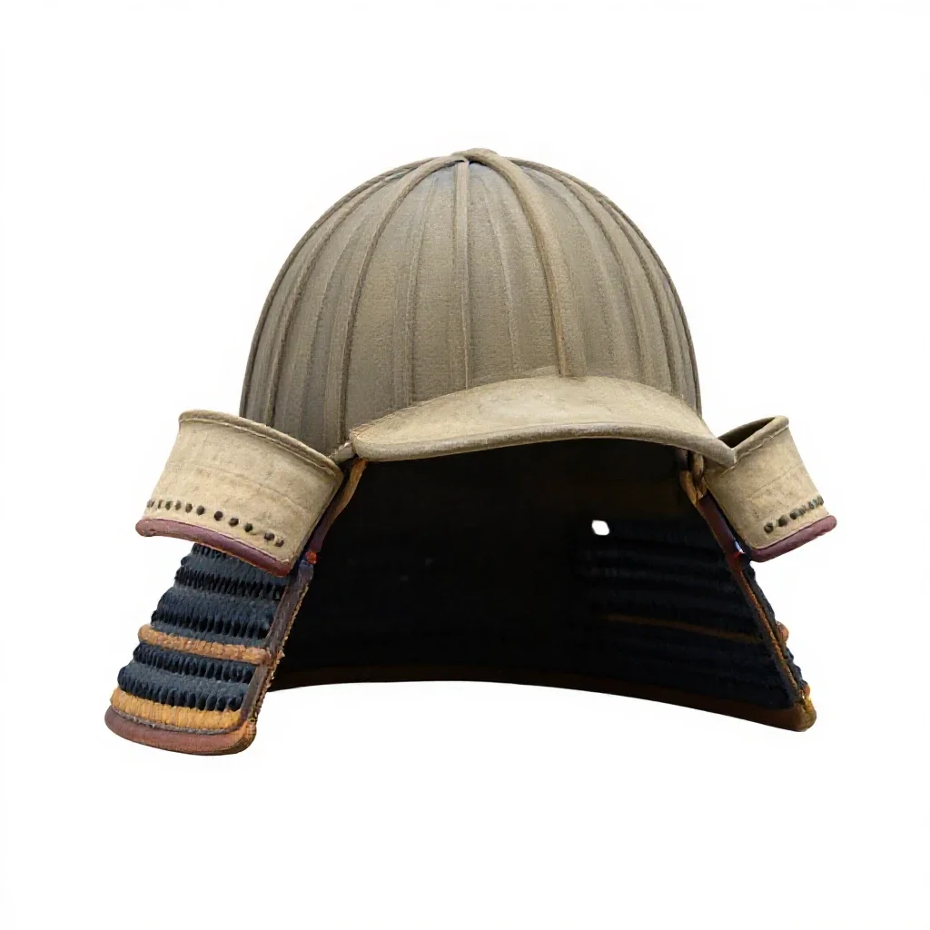 Samurai helmet isolated on a white background