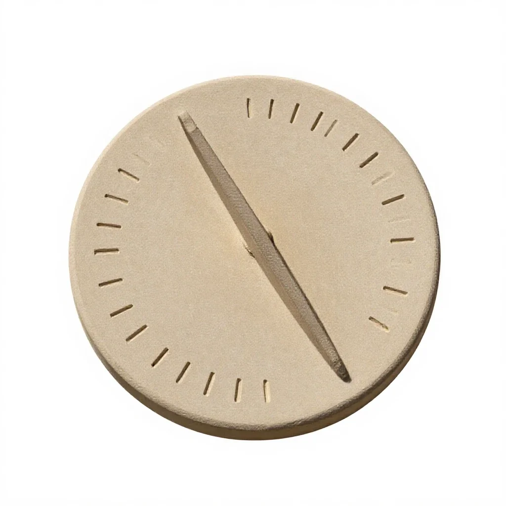 Sundial isolated on a white background