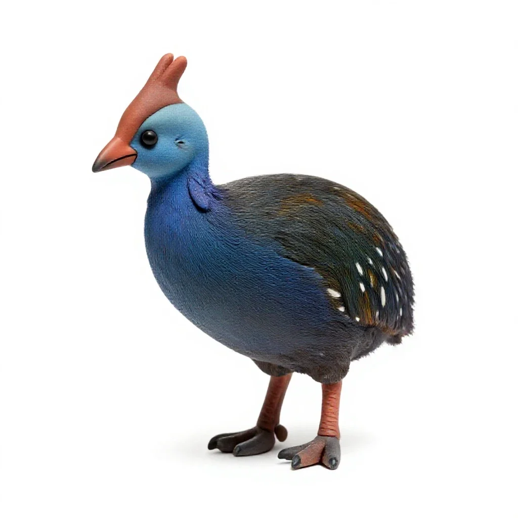 Takahe isolated on a white background