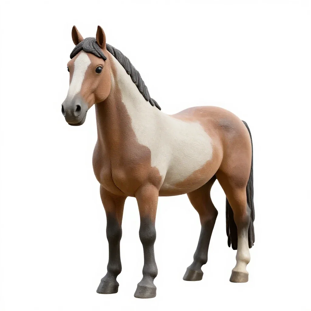 Shire horse isolated on a white background