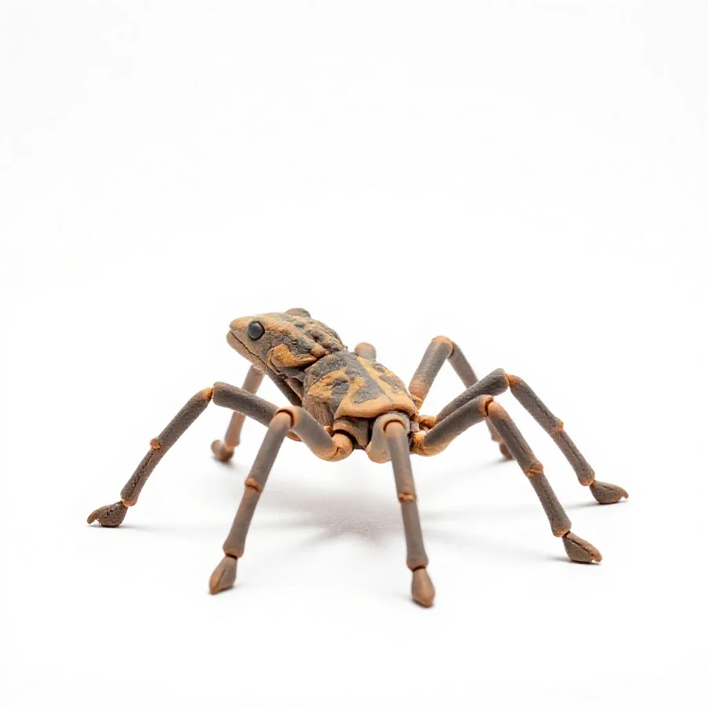 Six-legged desert strider isolated on a white background