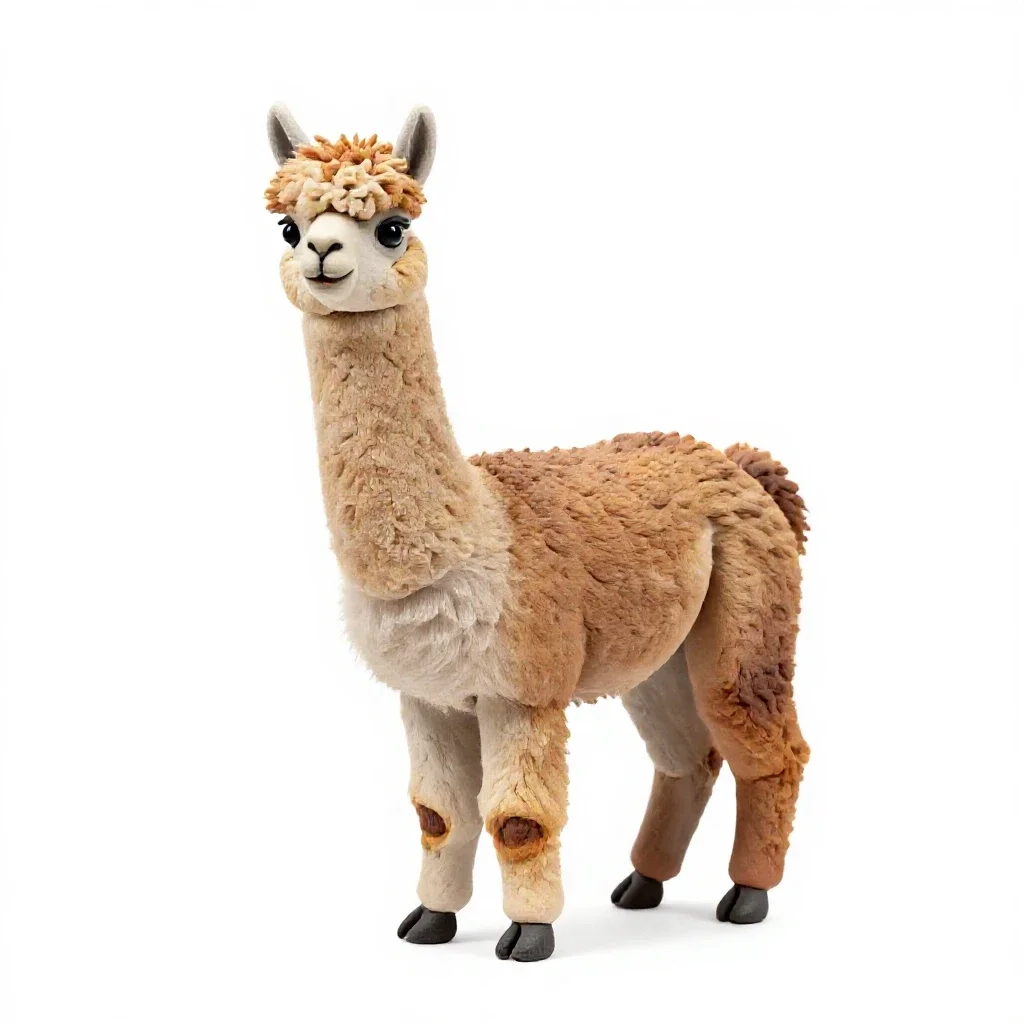 Alpaca isolated on a white background