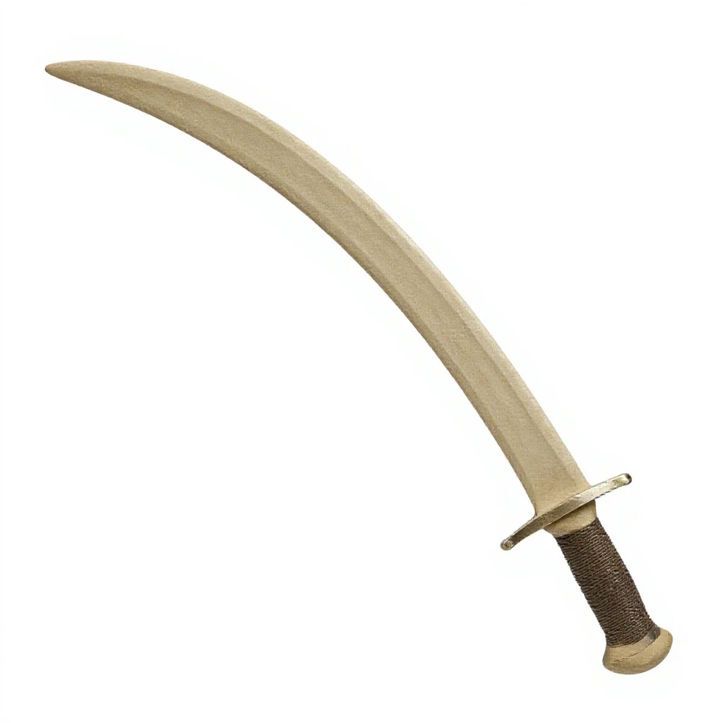Curved scimitar isolated on a white background