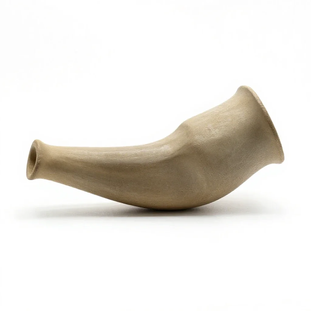 Hunting horn isolated on a white background