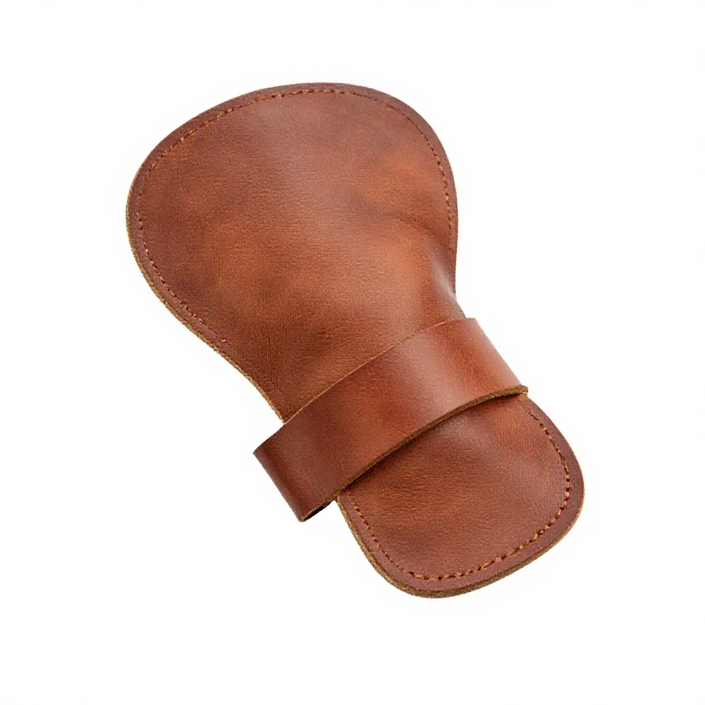 Leather bracer isolated on a white background