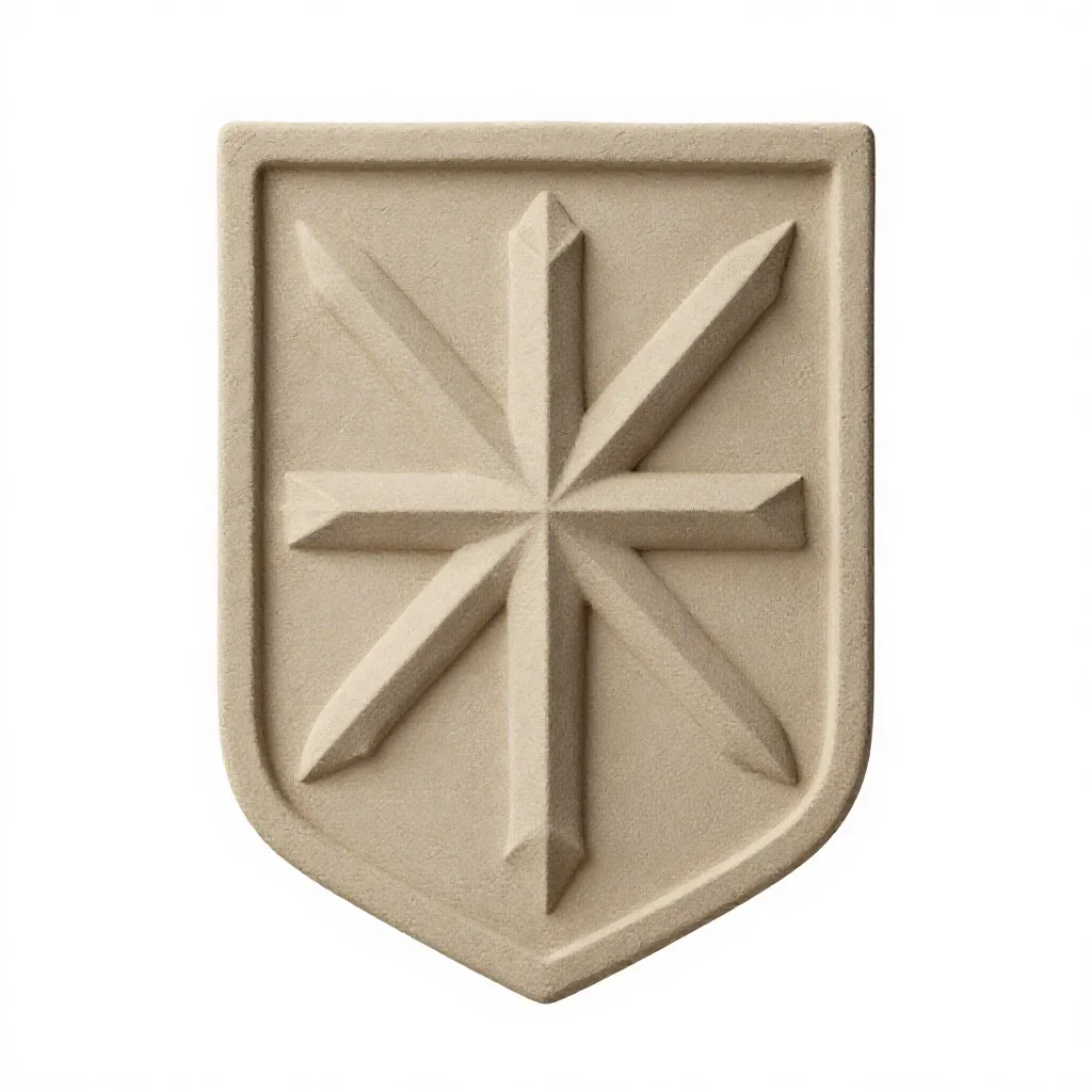 Paladin's tabard isolated on a white background