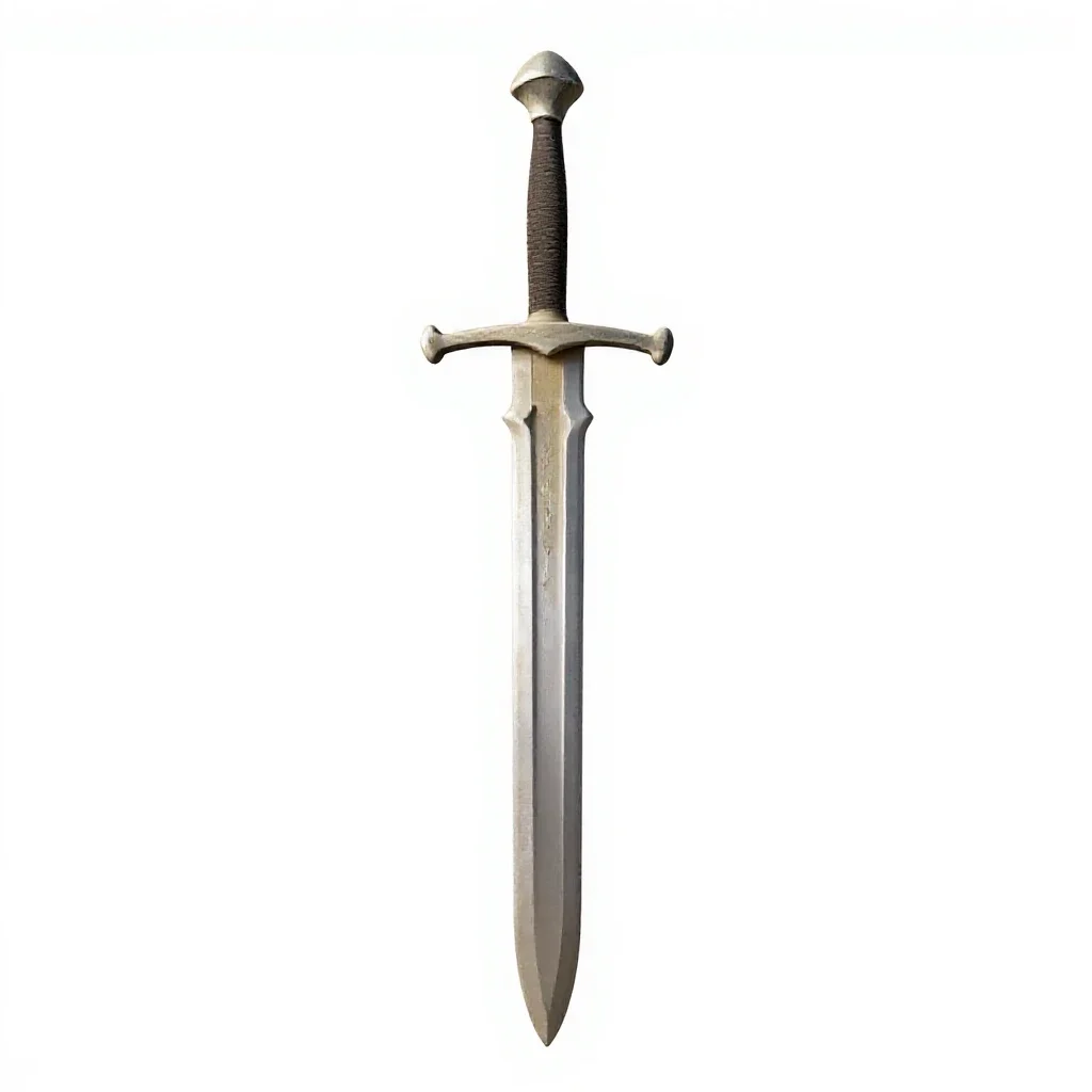 Two-handed greatsword isolated on a white background