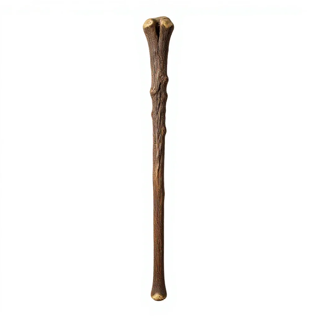 Wizard's staff isolated on a white background