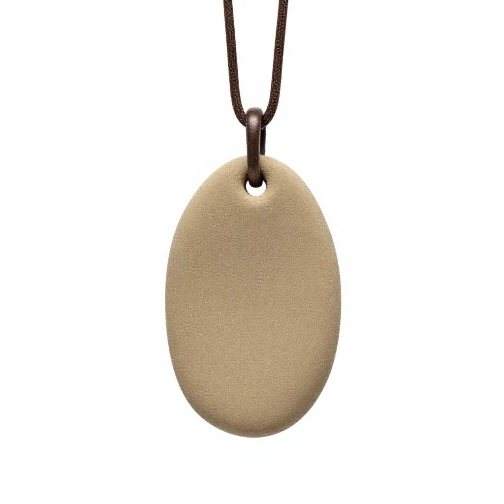 Amulet on a chain isolated on a white background