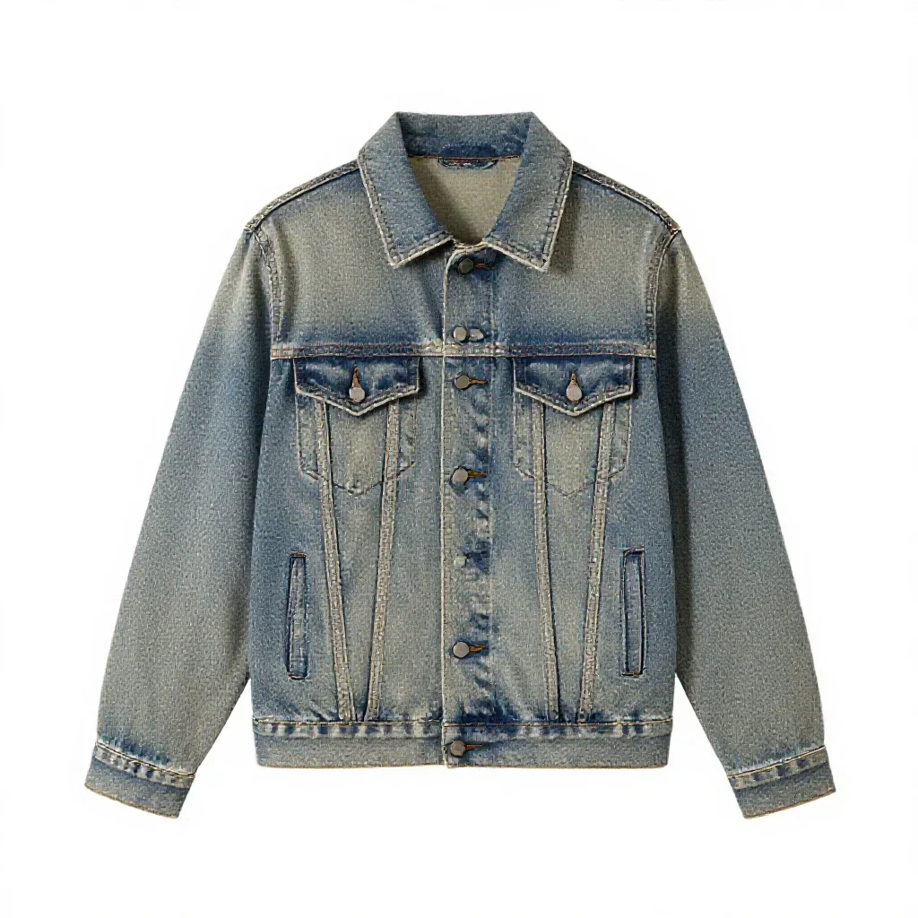 Denim jacket isolated on a white background