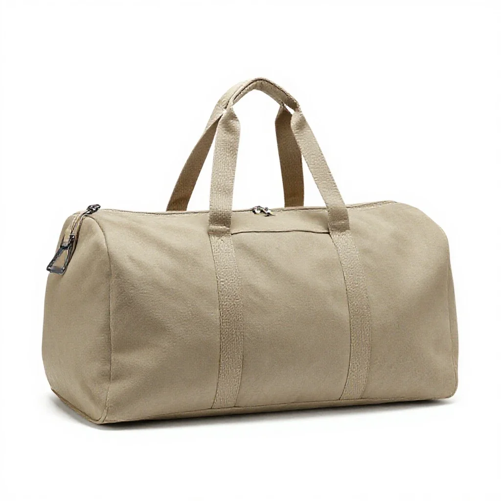 Duffel bag isolated on a white background