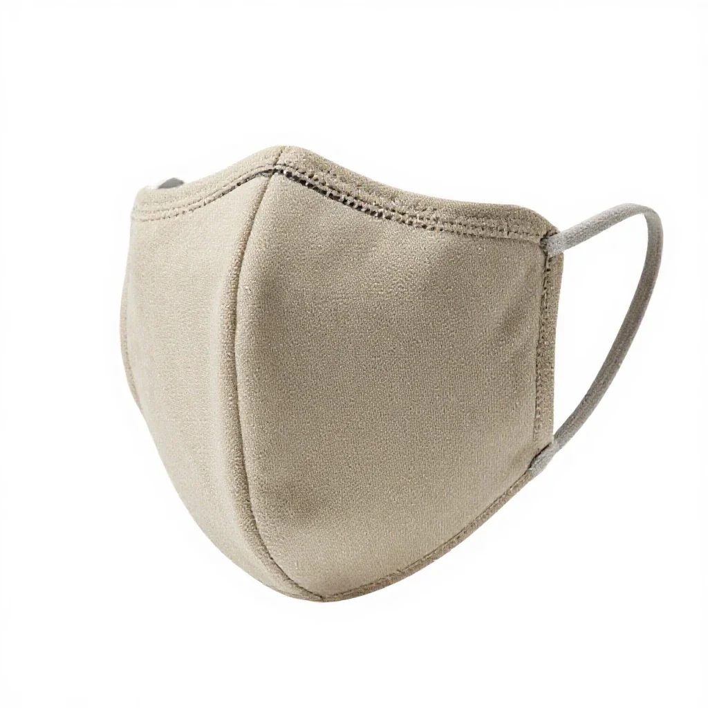Fabric face mask isolated on a white background