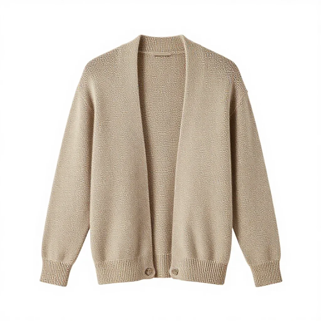 Knitted cardigan isolated on a white background