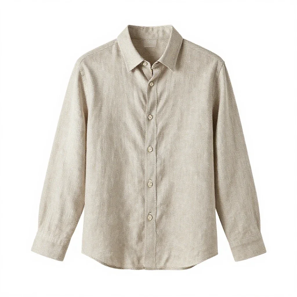 Linen shirt isolated on a white background
