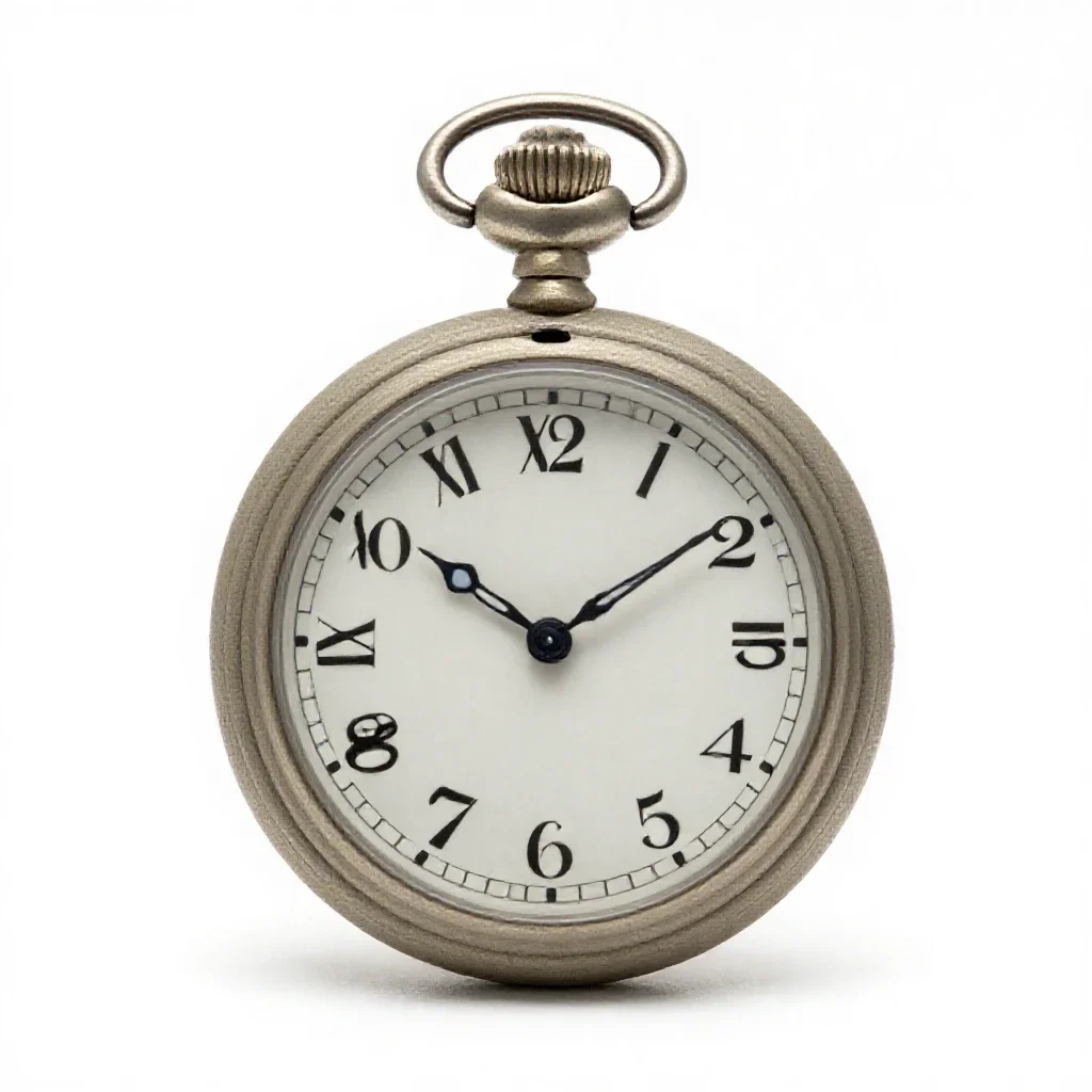 Pocket watch isolated on a white background