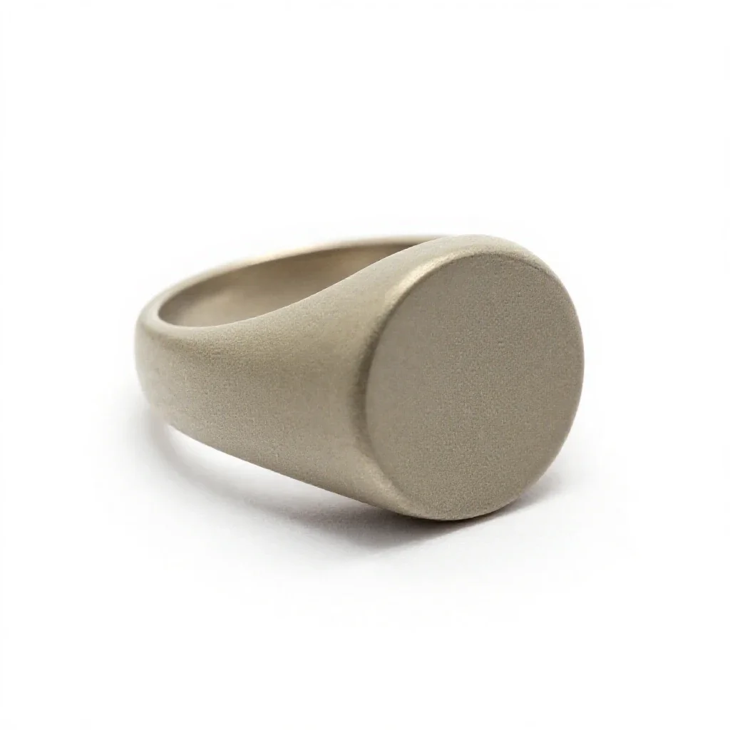 Signet ring isolated on a white background