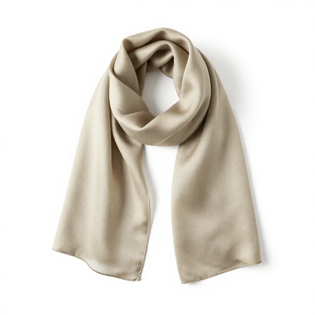 Silk scarf isolated on a white background