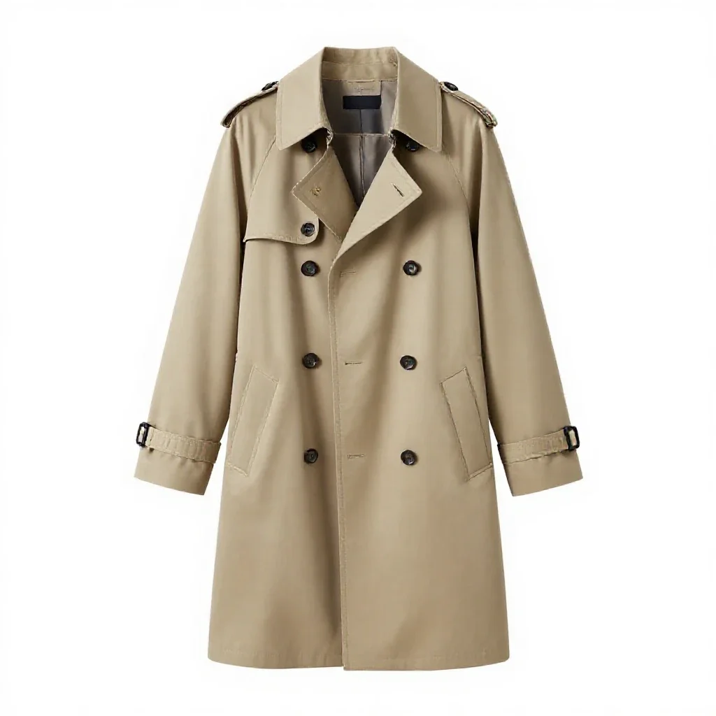 Trench coat isolated on a white background