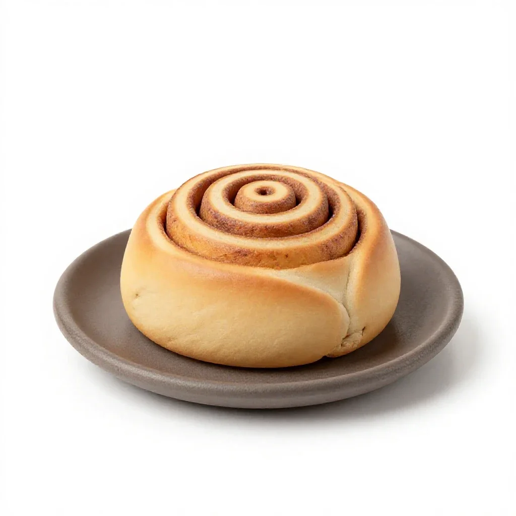 Cinnamon roll isolated on a white background