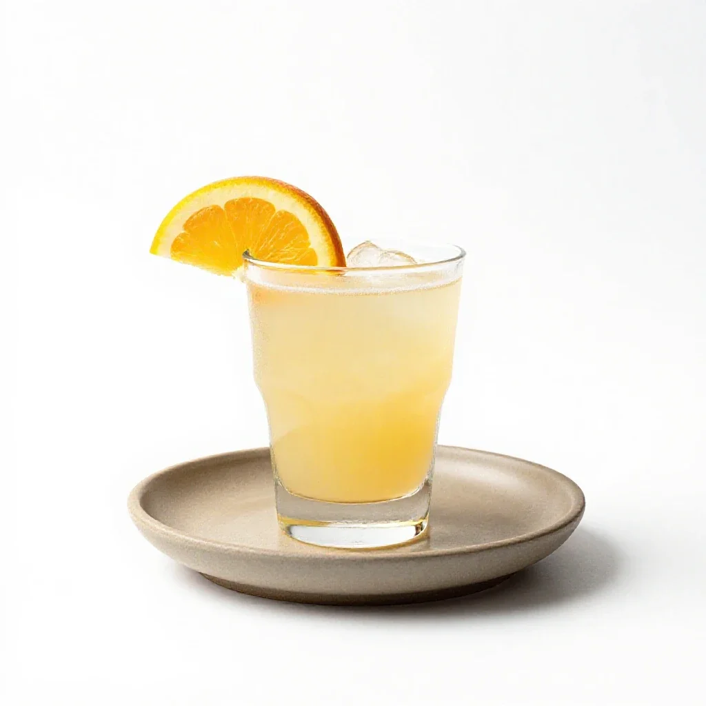 Cocktail with a citrus twist isolated on a white background