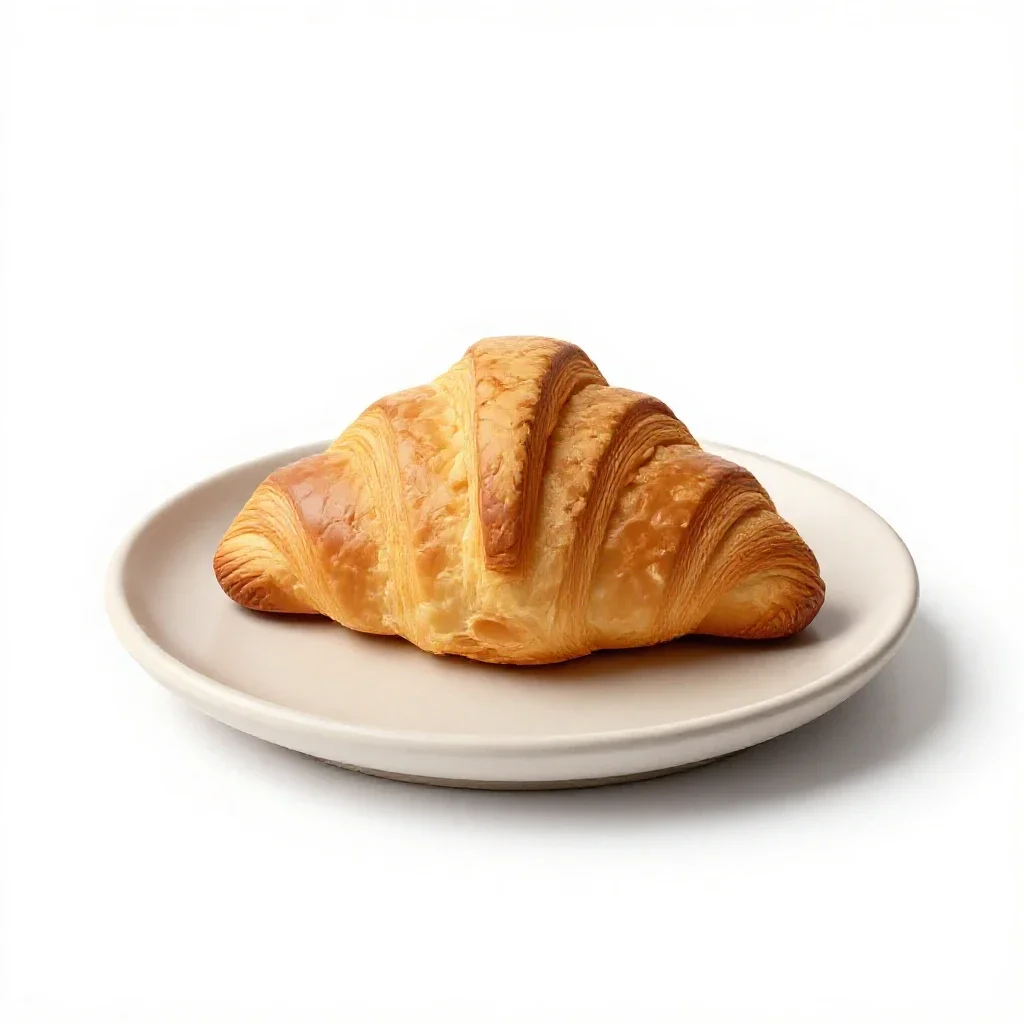 Croissant isolated on a white background