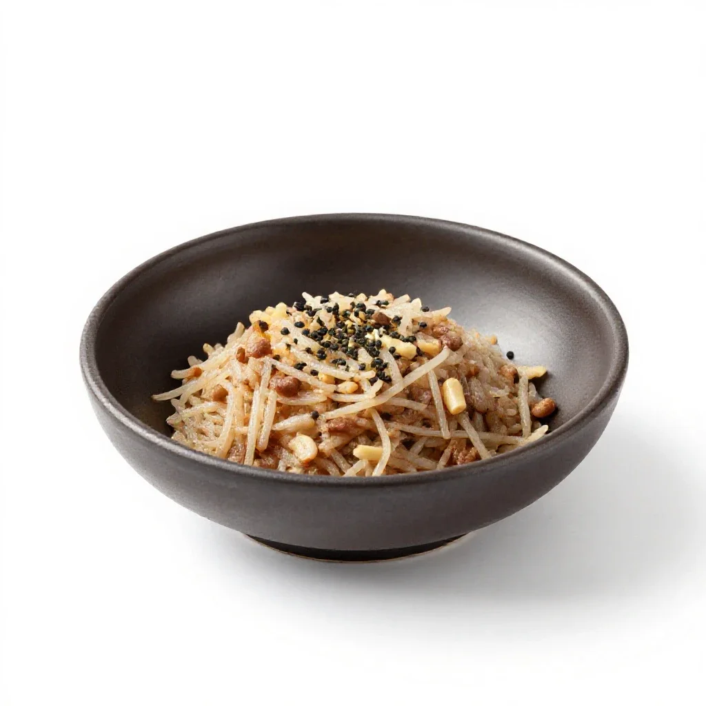 Poke bowl isolated on a white background
