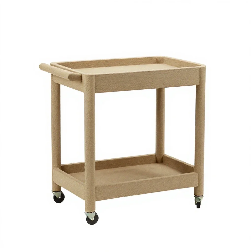 Bar cart isolated on a white background