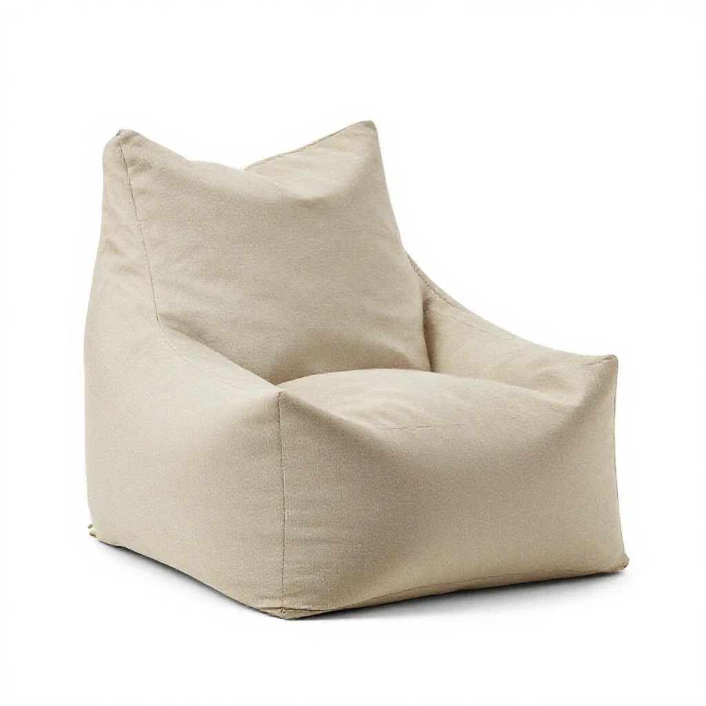 Bean bag chair isolated on a white background