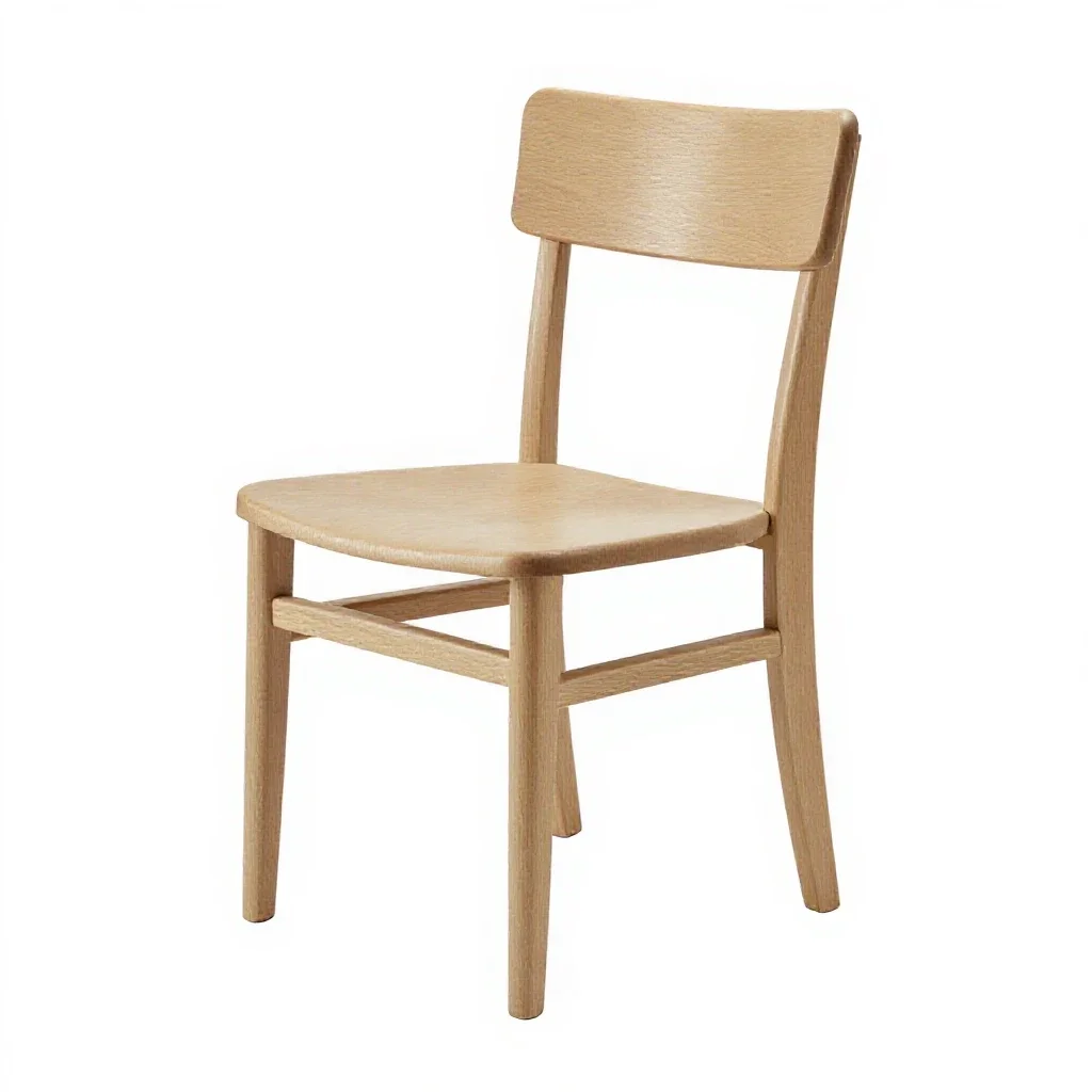 Bentwood bistro chair isolated on a white background