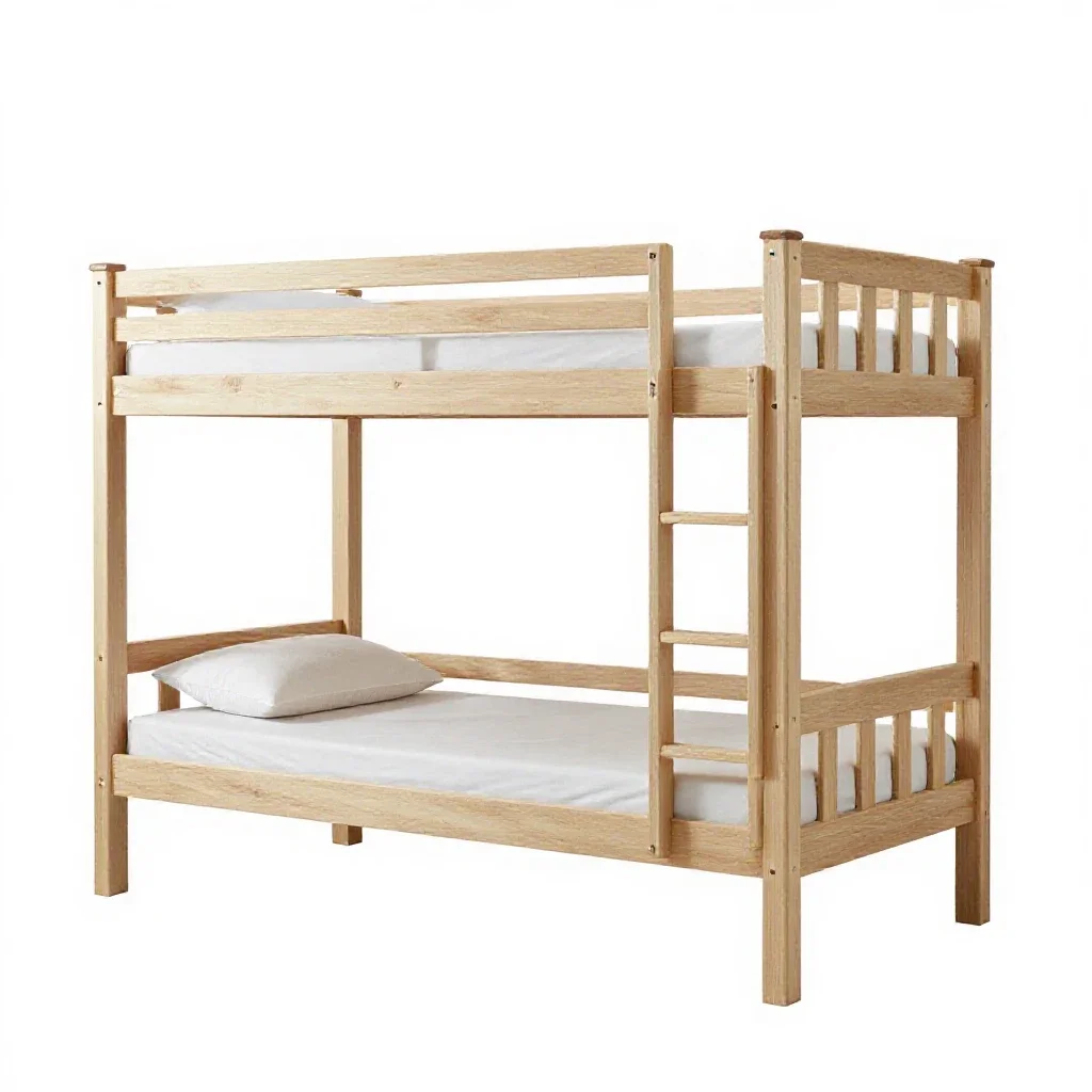 Bunk bed isolated on a white background