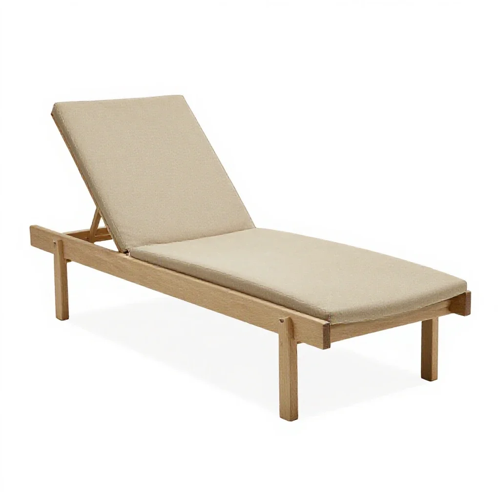 Chaise longue isolated on a white background