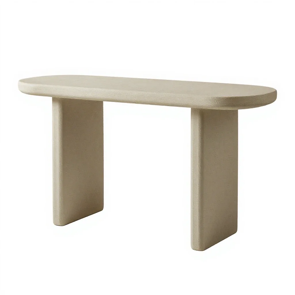 Console table isolated on a white background