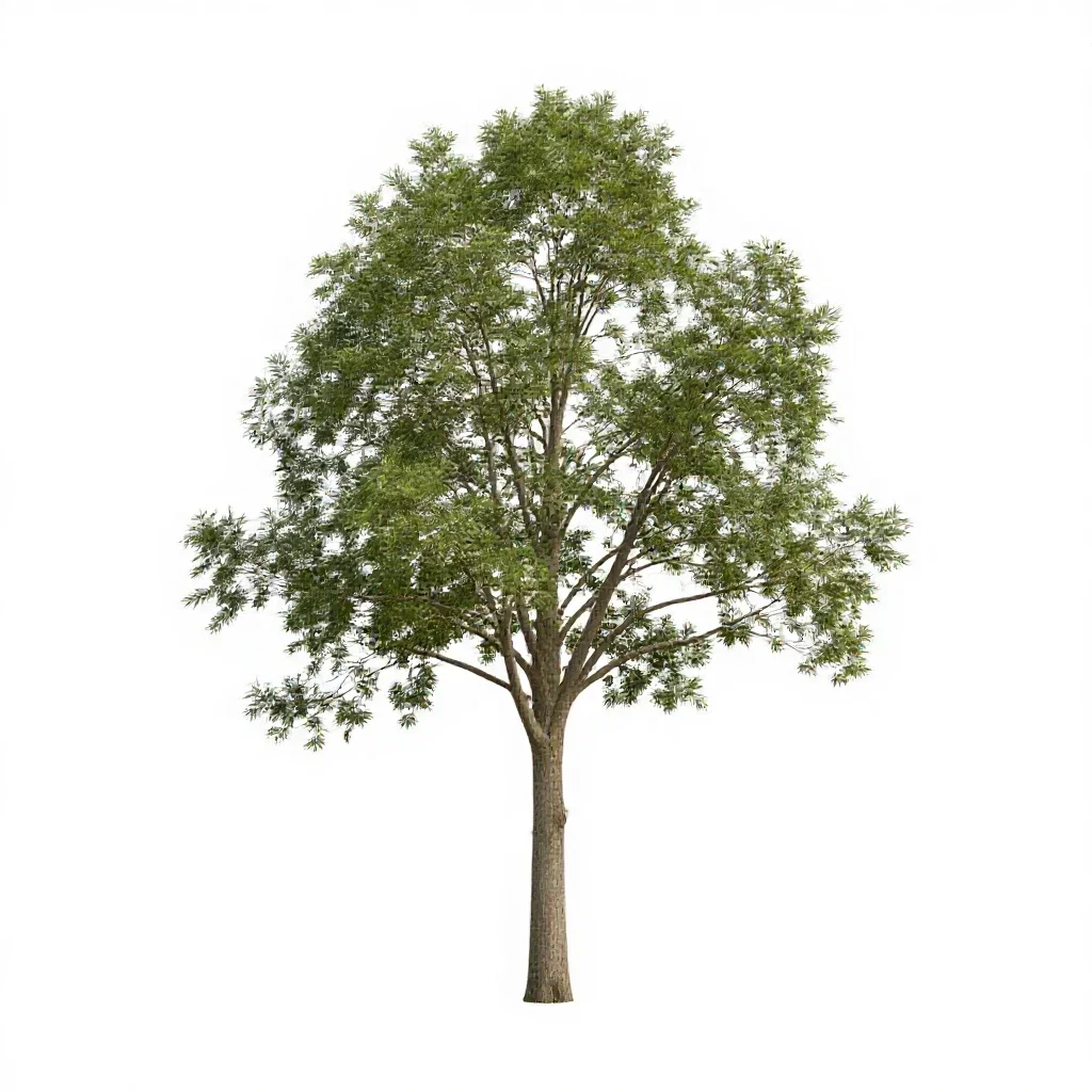 Hall tree with hooks isolated on a white background