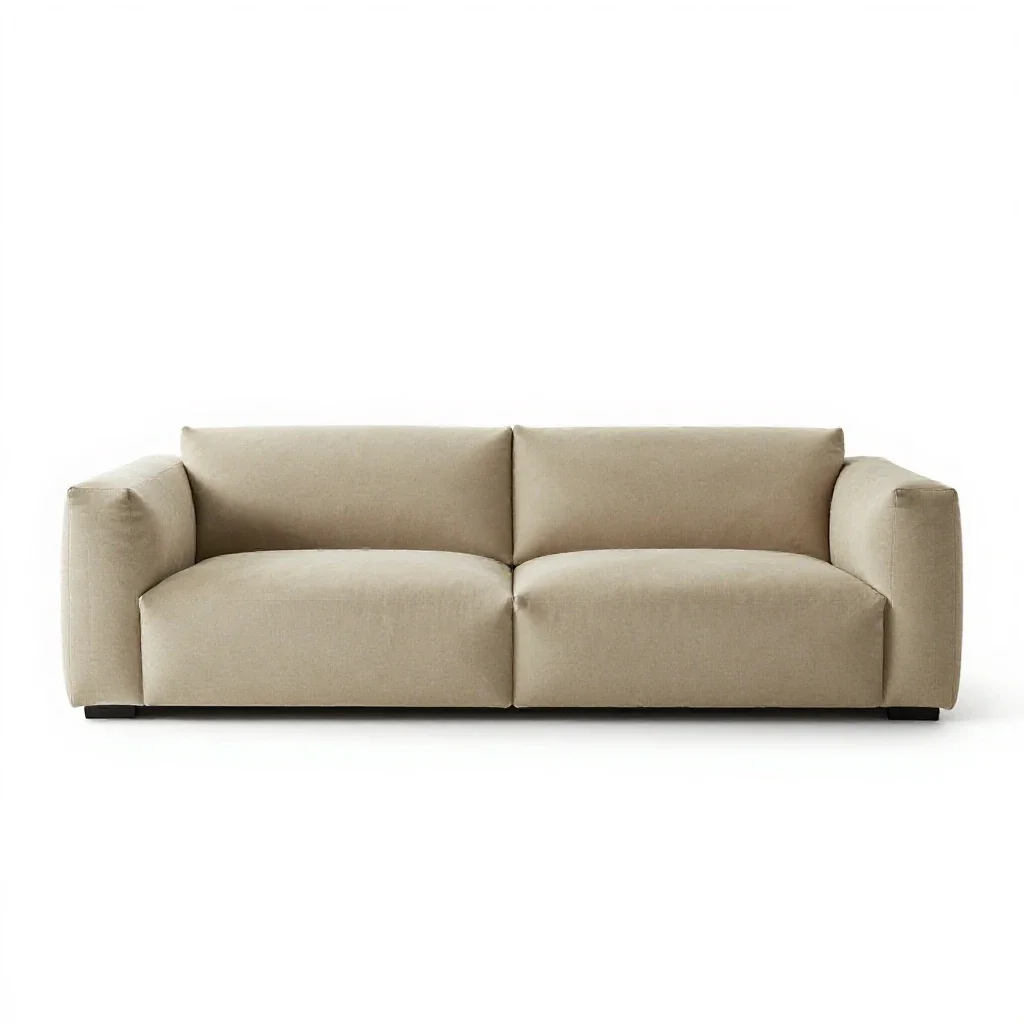 Modular sofa section isolated on a white background