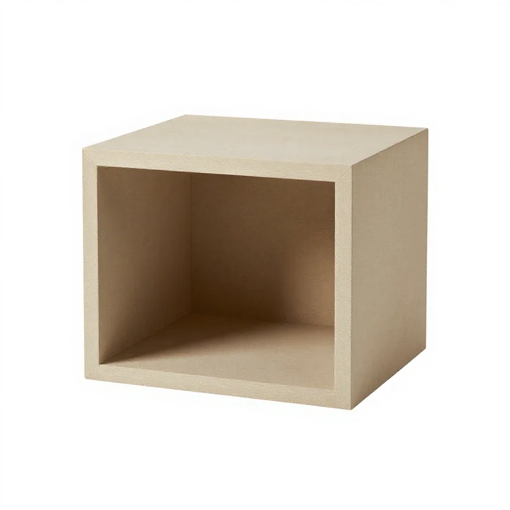 Nightstand with a shelf isolated on a white background