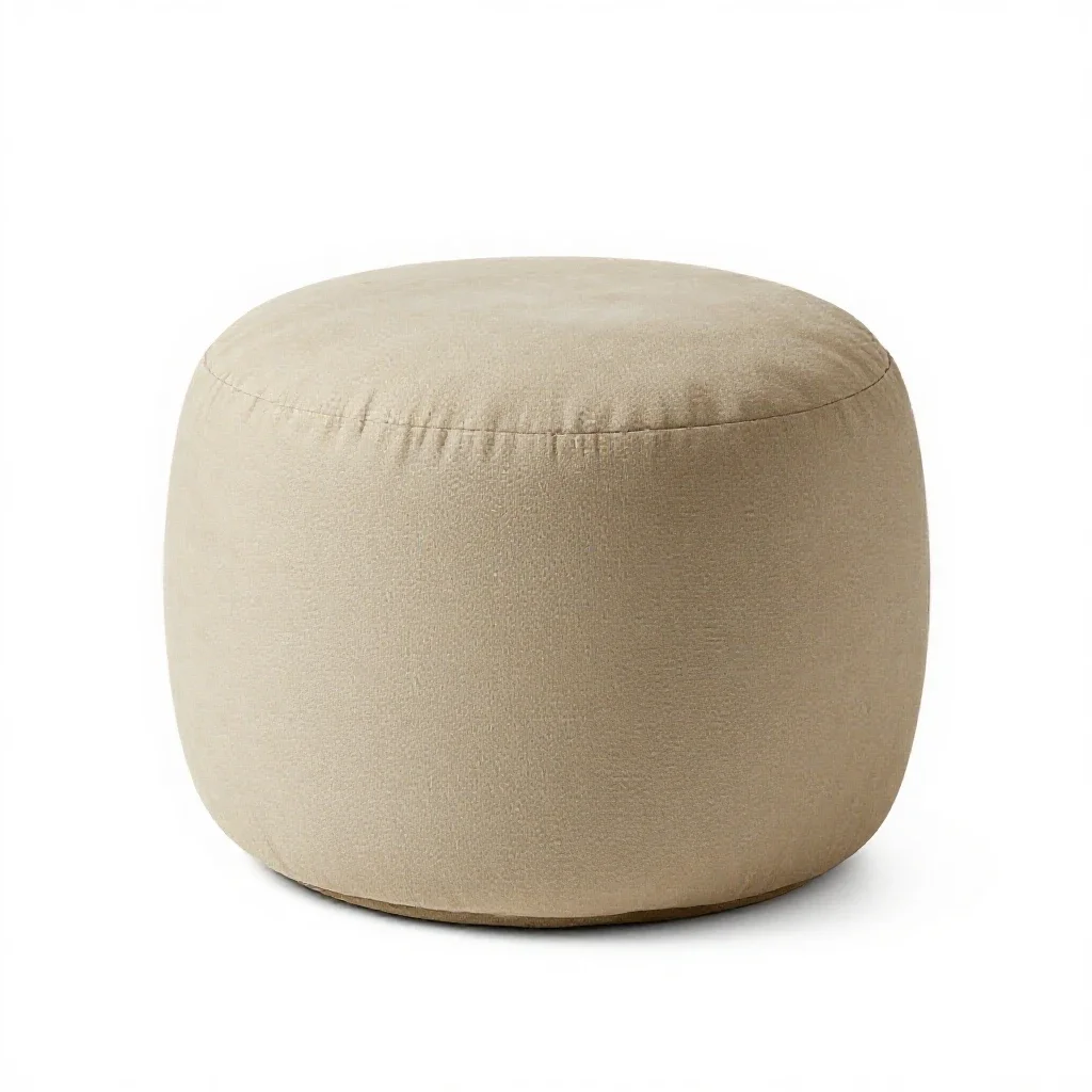 Pouffe ottoman isolated on a white background