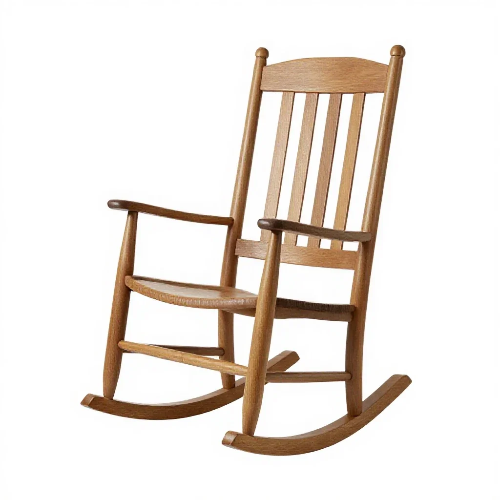 Rocking chair isolated on a white background