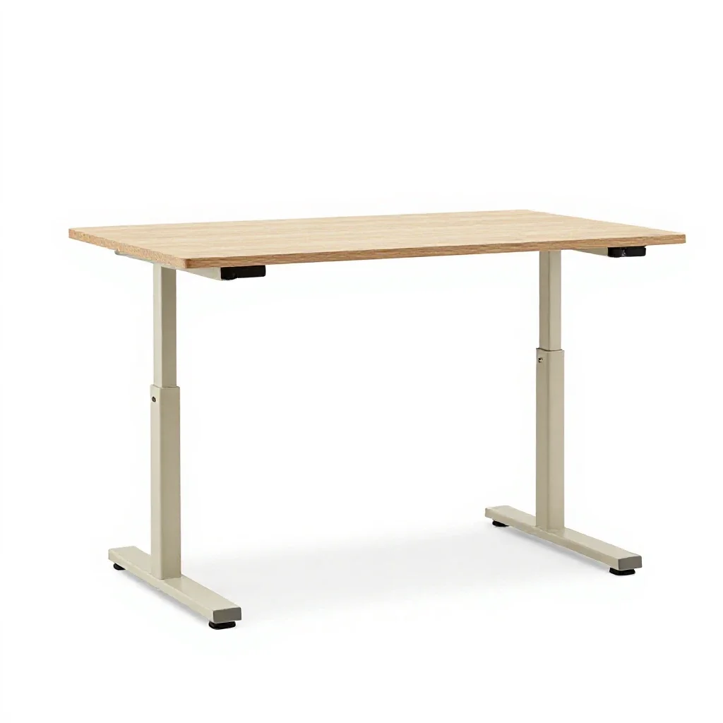 Standing desk frame isolated on a white background